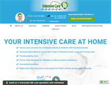 Tablet Screenshot of intensivecareathome.com